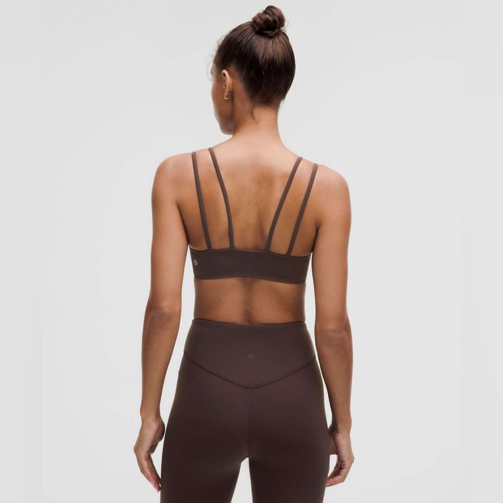 NWT Lululemon Like a Cloud Longline Bra *Light Support Java Sz 6 - Picture 2 of 3